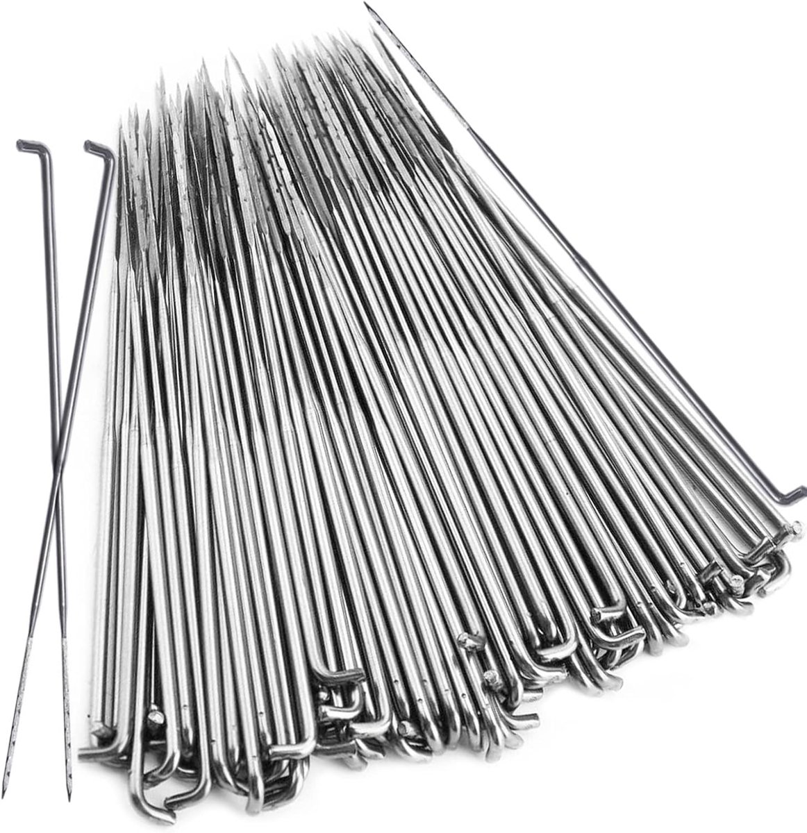 hifrom 100 stuks viltnaalden, naalden, haaknaaldenset, handnaaien, naalden, set, viltnaalden, wol, pin, viltgereedschap, doe-het-zelf handwerk, gereedschap, starter, accessoires, roestvrijstalen