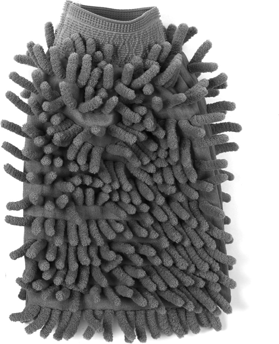 CHERCHE UNE IDEE - ME2708 - Gant Microfibre Chenille Maison et Bazar Menage Article de Nettoyage
