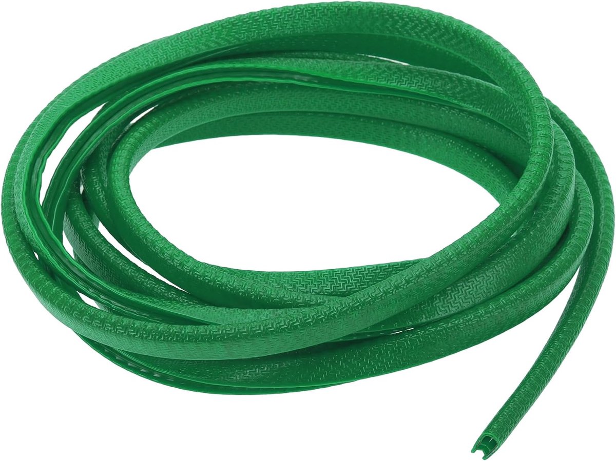 Universele Autodeurrand Beschermende Afdichtingsstrip U-Type Deur Krabbescherming, 9.84ft 300cm, Anti-kras Botsing, PVC IJzer, Groen