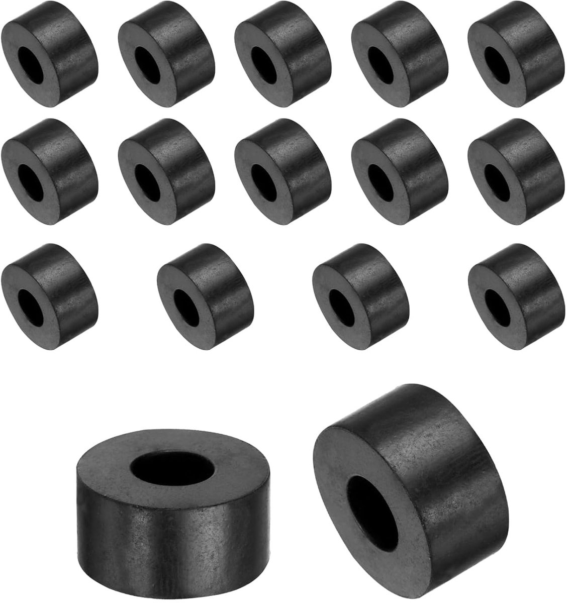 16 stuks rubberen afstandhouders 20 mm OD, 8 mm ID, 10 mm hoogte afstandhouders rond, trillingsdempend, ringafdichting, platte sluitring voor auto-accessoires