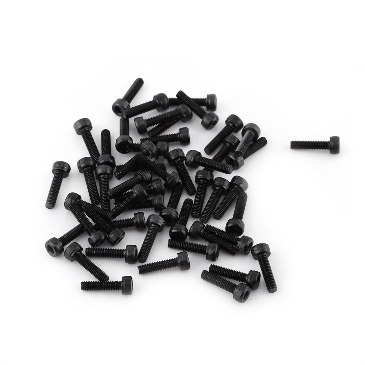Black hex fitting kop schroevenset, 12,9 graden legering koolstofstaal DIN912 4-50 mm, M3 schroevenset, volledige schroefdraad, effen afwerking, M3 x 12 mm, 50 stuks