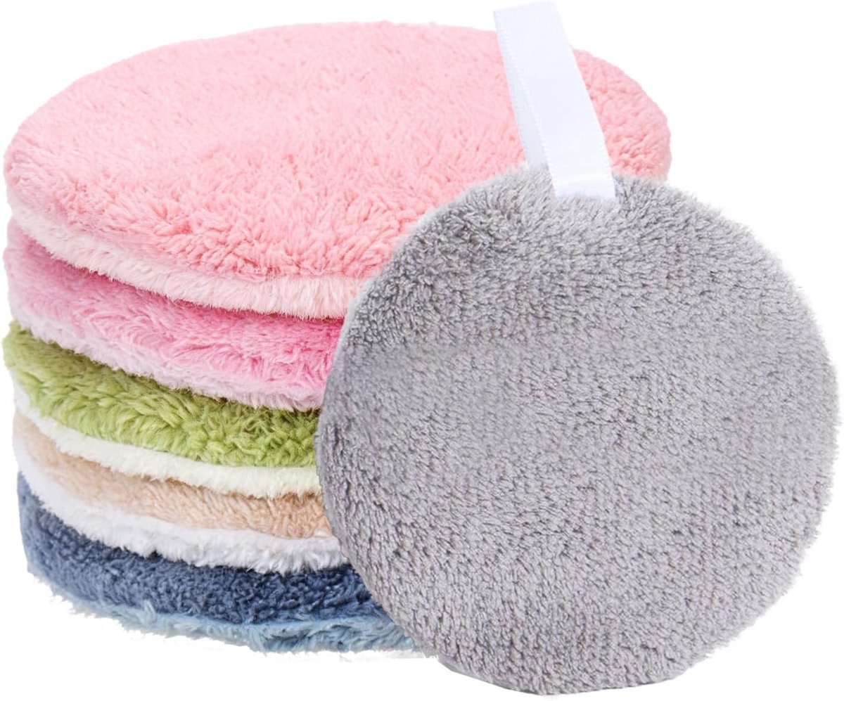 Make-up remover doekjes 6 stuks - Wasbaar en dubbelzijdig - Comfortabel en huidvriendelijk - Perfect voor elke huidtype - ShopVlot