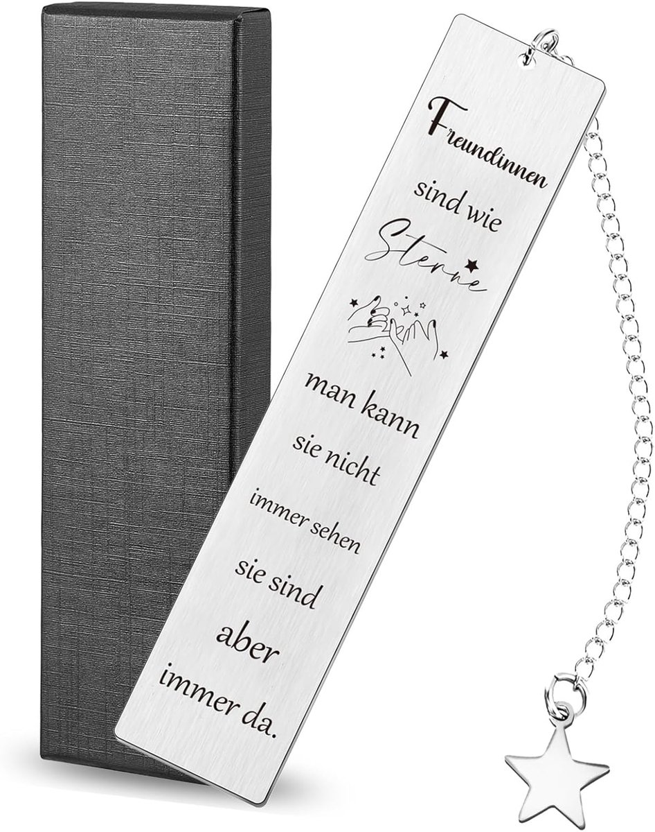 Metalen Bladwijzer, Gepersonaliseerd Inspirerend Dankcadeau met hanger, geluksbrenger voor vrouwen en vrienden - perfect als kerst- of verjaardagscadeau