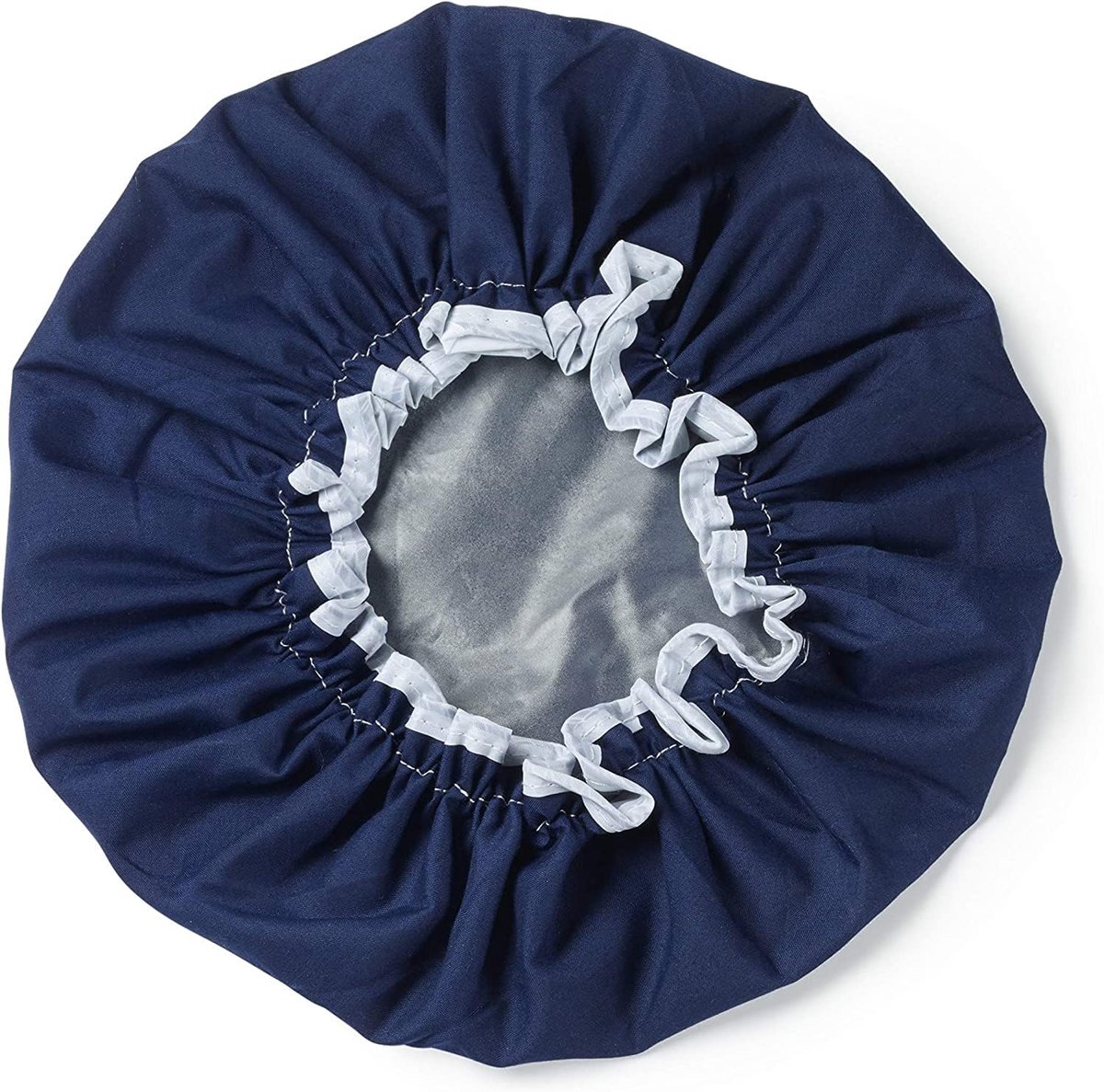 Luxe Douchemuts Blauw – Waterdichte Badmuts met Elastische Rand, Herbruikbaar en Wasbaar, Eén Maat voor Vol en Lang Haar