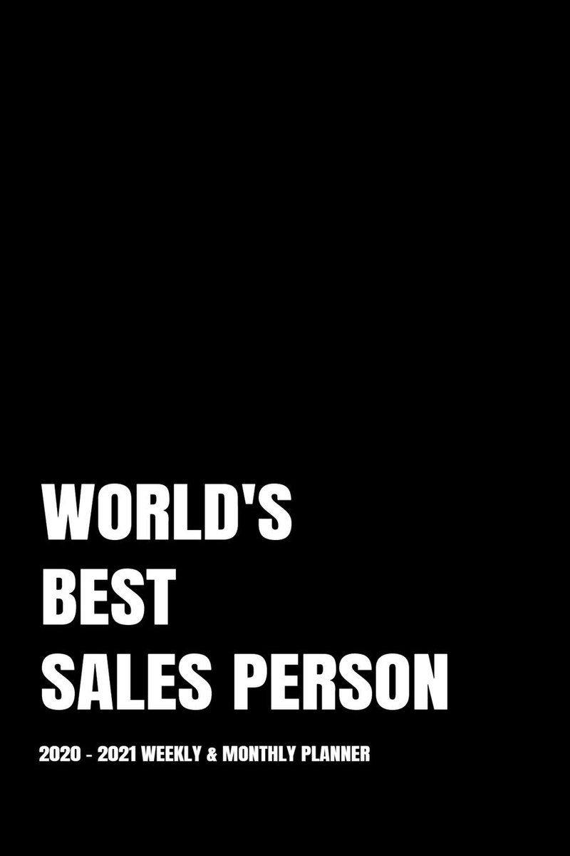 BEST SALES PERSON PLANNER: 2-Year 2020 - 2021 Black Productivity Journal Daily / Weekly Monthly Dated Calendar Year Career Goal Planner ... Paperback Notebook ) Christmas Gift Idea