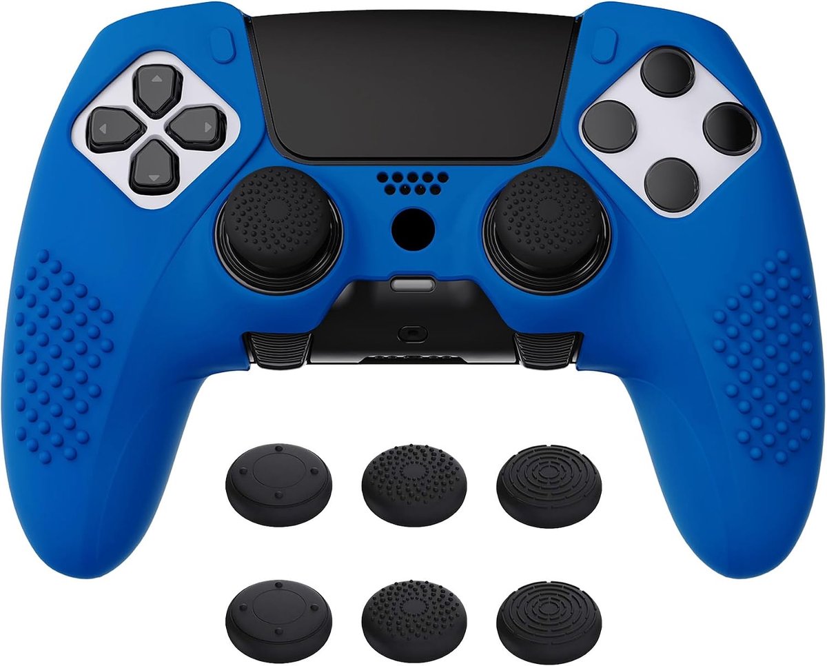Siliconen hoes voor PS5 Edge controller - anti-slip - 3D gestippeld - optimale grip en bescherming - SnelShoppen