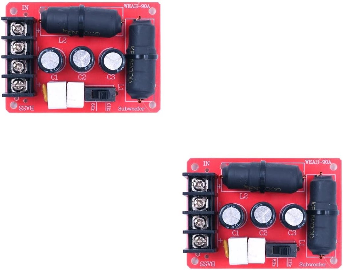 2 Stuks 200W Audioluidspreker Subwoofer Crossover Module - Verdelers voor Basfrequenties