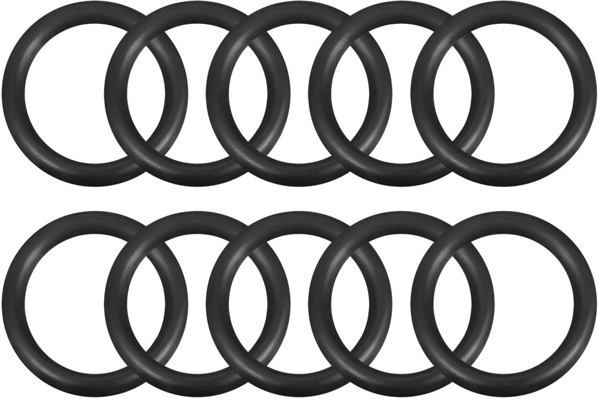 SnelShoppen - Pack van 10 O-Ringen 24mm x 32mm x 4mm - Rubber Seals voor Faucet, Sink, Washbasin, Shower Drain, Hydraulische Slangen - Nitril Rubber,