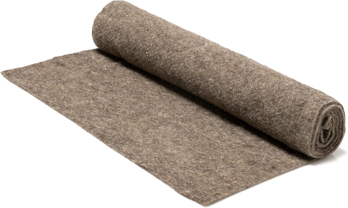 SnelShoppen - La Cordeline Mulch Vilt 100% Wol 40 cm x 2 m 600 g/m² voor Bescherming van Heesters en Planten in Tuin en Moestuin, Natuurlijk, Ecologis