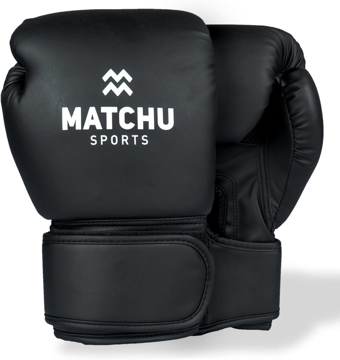 SnelShoppen - Boxing Gloves Set - 2 Stuks - 12, 14, 16 OZ - Sterk Kunstleer - Zwart - Ideaal voor Beginners en Gevorderden - Inclusief Bandages en Mon