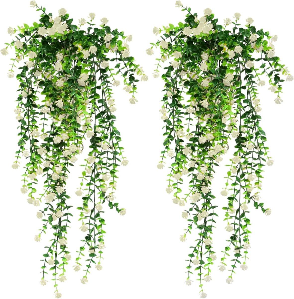 SnelShoppen - Kunstbloemen Champagne 80cm - Realistische Kunstplanten voor Binnen en Buiten - Hangende Tuinplanten - Perfect voor Feest en Decoratie