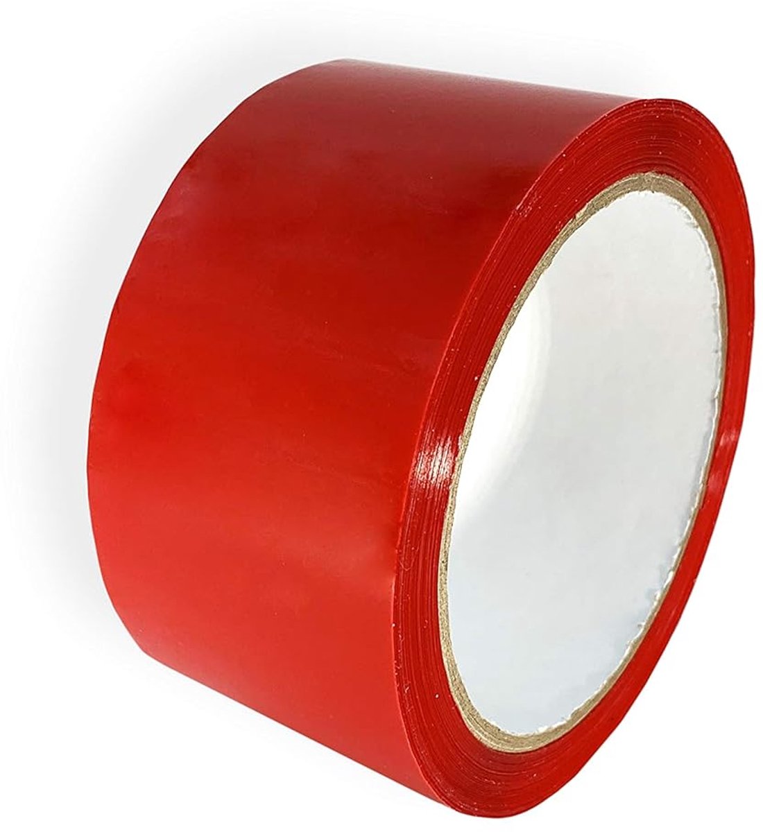 SnelShoppen - Zelfklevende Verpakkingsband 48mm x 66m (6 Stuks, Rood) - Sterke Adhesieve Tape voor Verpakking, Verzenden, en Hobbyprojecten