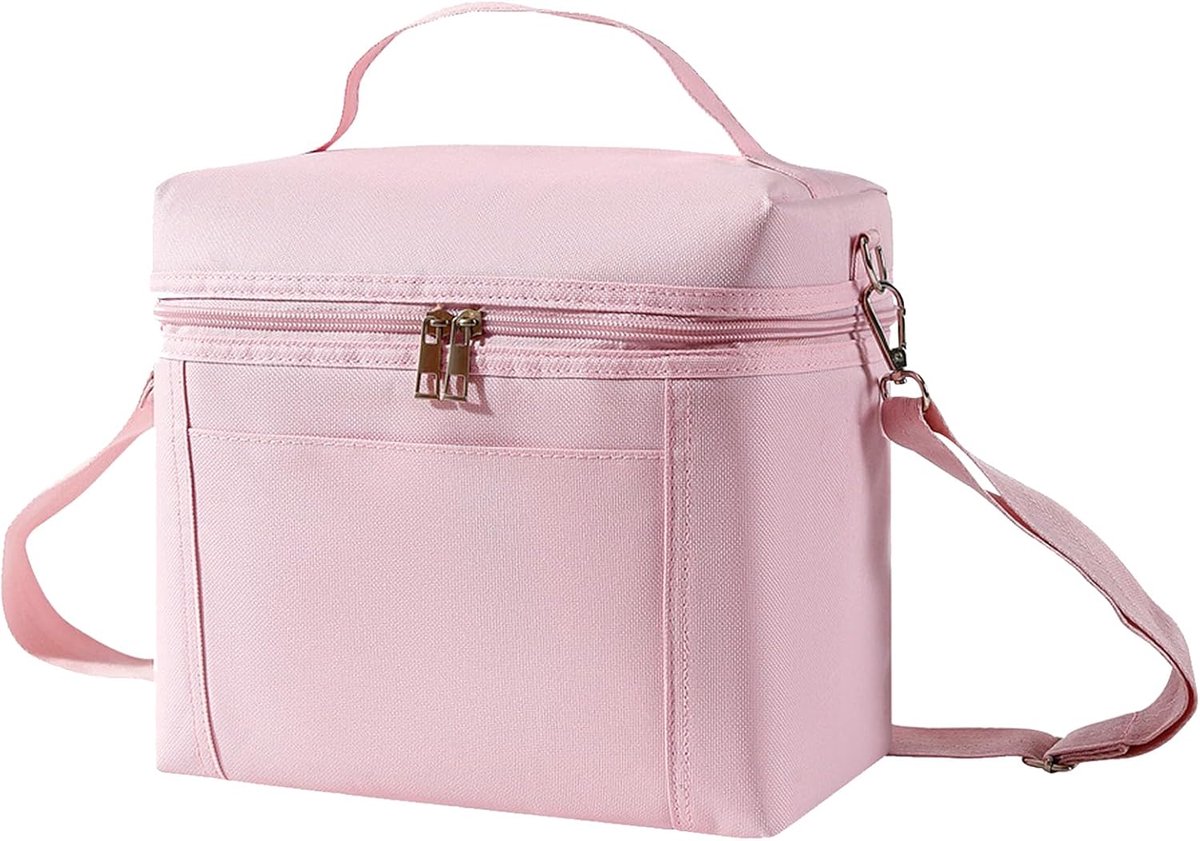 SnelShoppen - Thermos Lunch Bag voor Mannen en Vrouwen, Koeltas voor Werk, School, Picknick, Hoge Kwaliteit Oxford, Isolatie, Makkelijk te Dragen