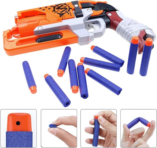 Pack van 100 vervangende schuimdartpijlen voor blasters, ideaal voor Nerf Elite 2.0, feestaccessoires en schietplezier — afbeelding 2