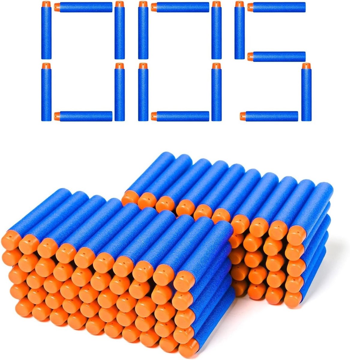 Set van 200 Dart Flights en Foam Balls voor Nerf, Inclusief Vervangende Pijlen en Zachte Darts, Perfect voor Spellen en Activiteiten
