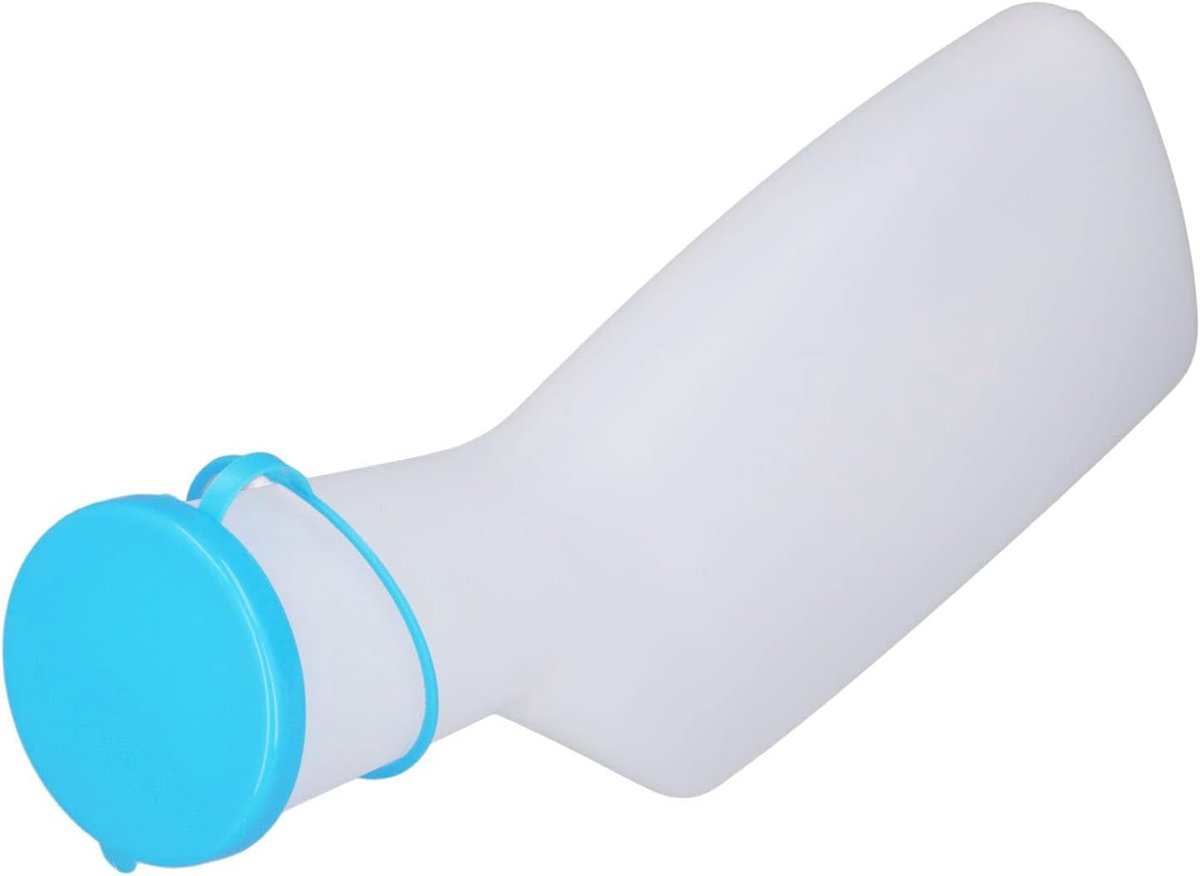 SnelShoppen - Grote Capaciteit Levensbestendige Draagbare Plaskin Fles voor Mannen en Vrouwen - 1000ml Urinoir voor Reizen, Ziekenhuis en Ouderen