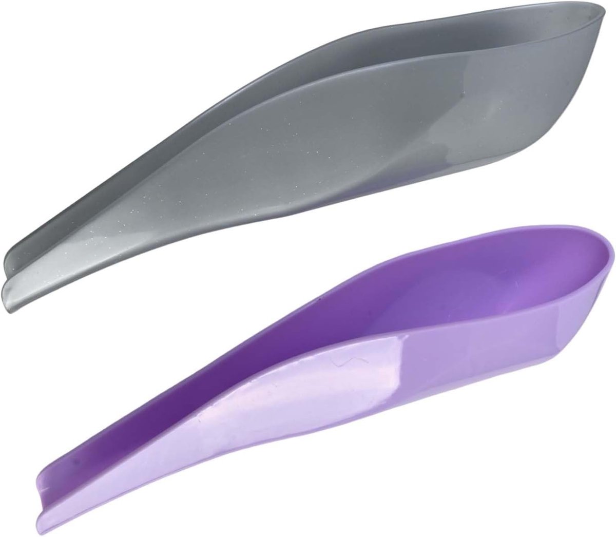 SnelShoppen - 2 Stuks Draagbare Potjes voor Dames - Herbruikbaar Polypropyleen - Grijs/Paarse Kleur - Ideaal voor Camping, Reizen, Noodsituaties