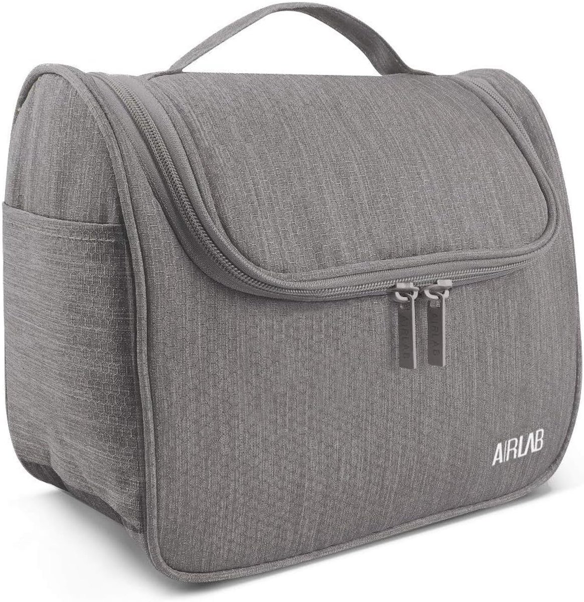 SnelShoppen - Toilettas voor Mannen en Vrouwen, Grote Waterdichte Makeup Bag met Hanghaak, 24x19.5x12.5 cm, Roze, Perfect voor Reizen en Badkameracces