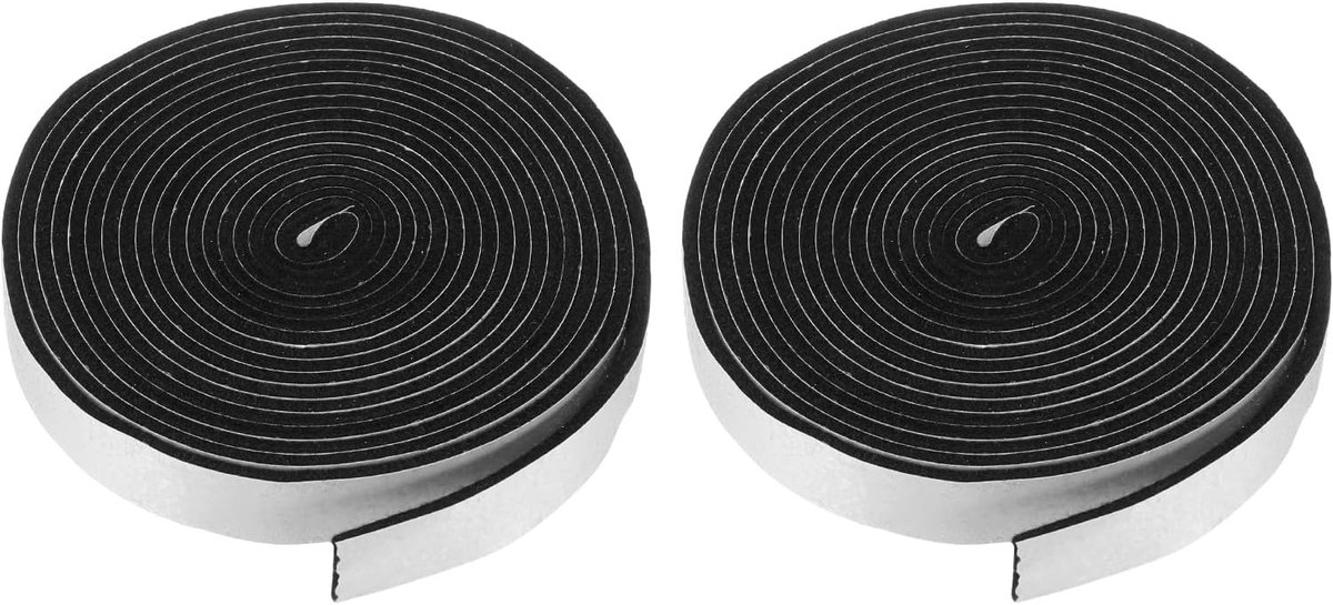 SnelShoppen - 2x Smoker Seals 3/4 Inch x 1/8 Inch BBQ Grill Seal - Hoge Temperatuur Zelfklevend Vilt voor Smoker en BBQ Deksel - 15ft Lengte