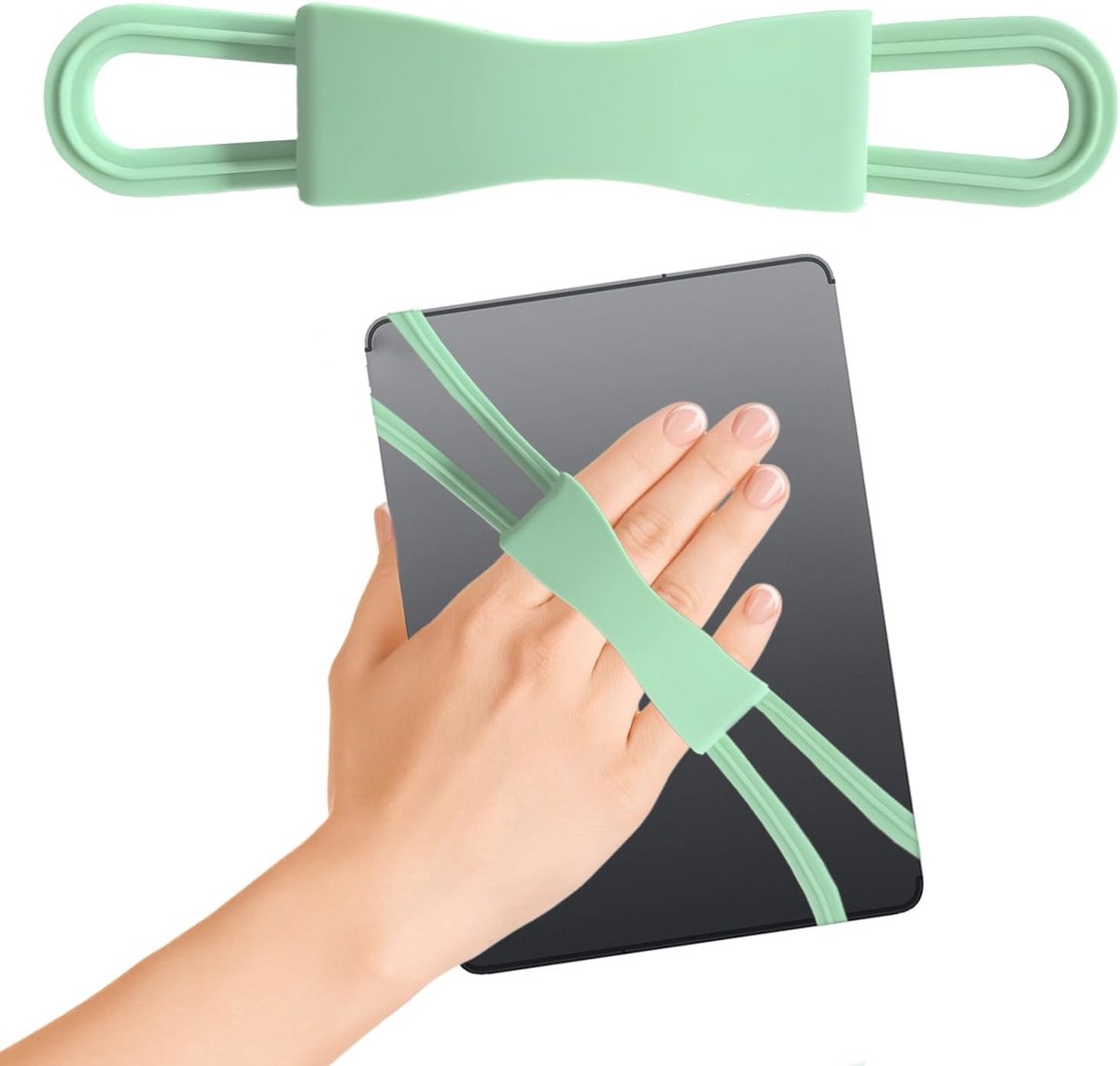 SnelShoppen - Silicone Handband voor E-readers - Ergonomisch, Antislip, Comfortabele Grip voor Eenvoudig One-Handed Gebruik, Duurzaam en Betrouwbaar,