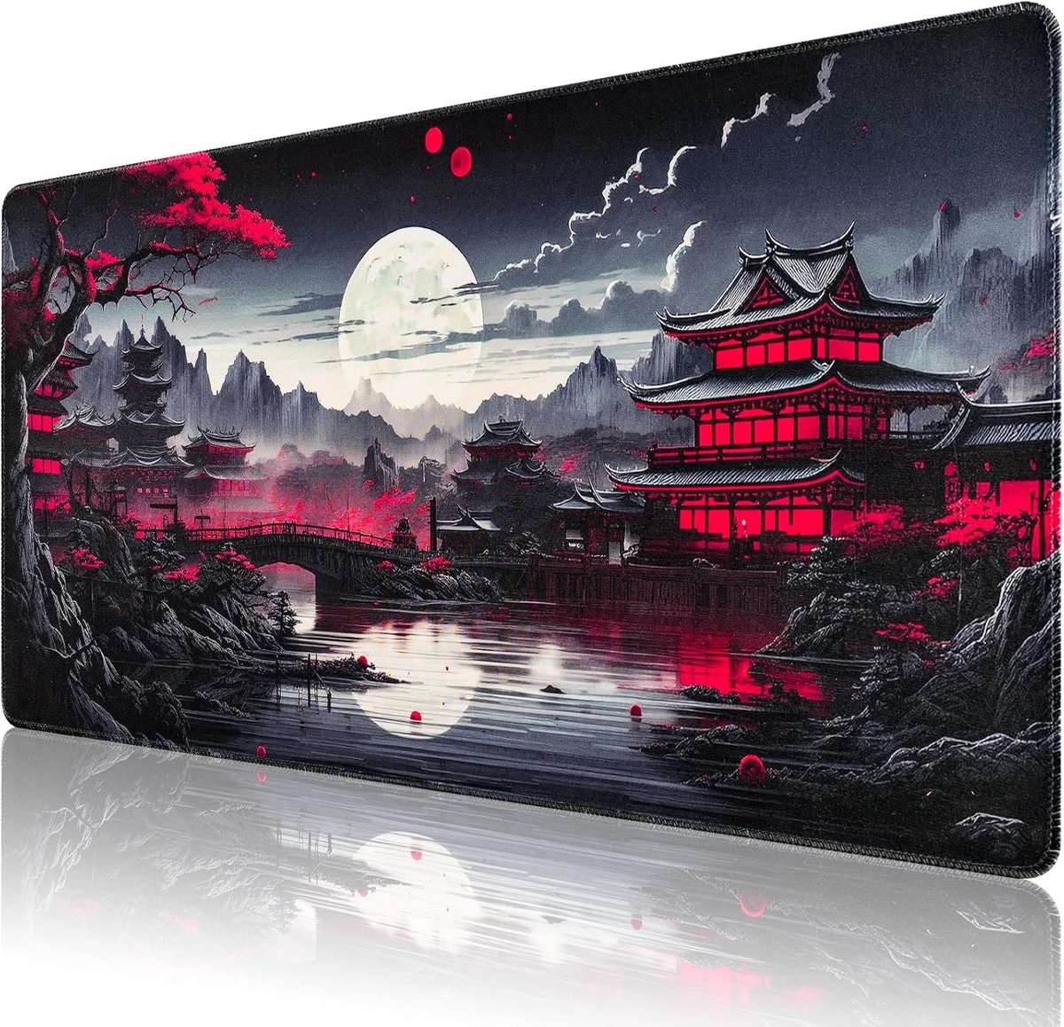 Thijox - Muismat XXL 900 x 400 mm - Grote Gaming Muismat, Ideaal voor Thuis en Kantoor, Anti-slip, Duurzaam, Perfect voor Gamers en Kantoorwerk