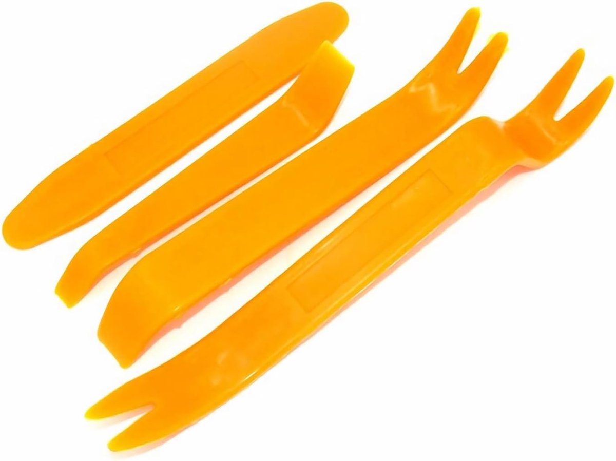 SnelShoppen - 4-delige Plastic Pry Tools Set - Auto Trim Verwijderingsset voor Deur, Audio Paneel en Dashboard - Duurzaam PP Plastic - Voor Profession
