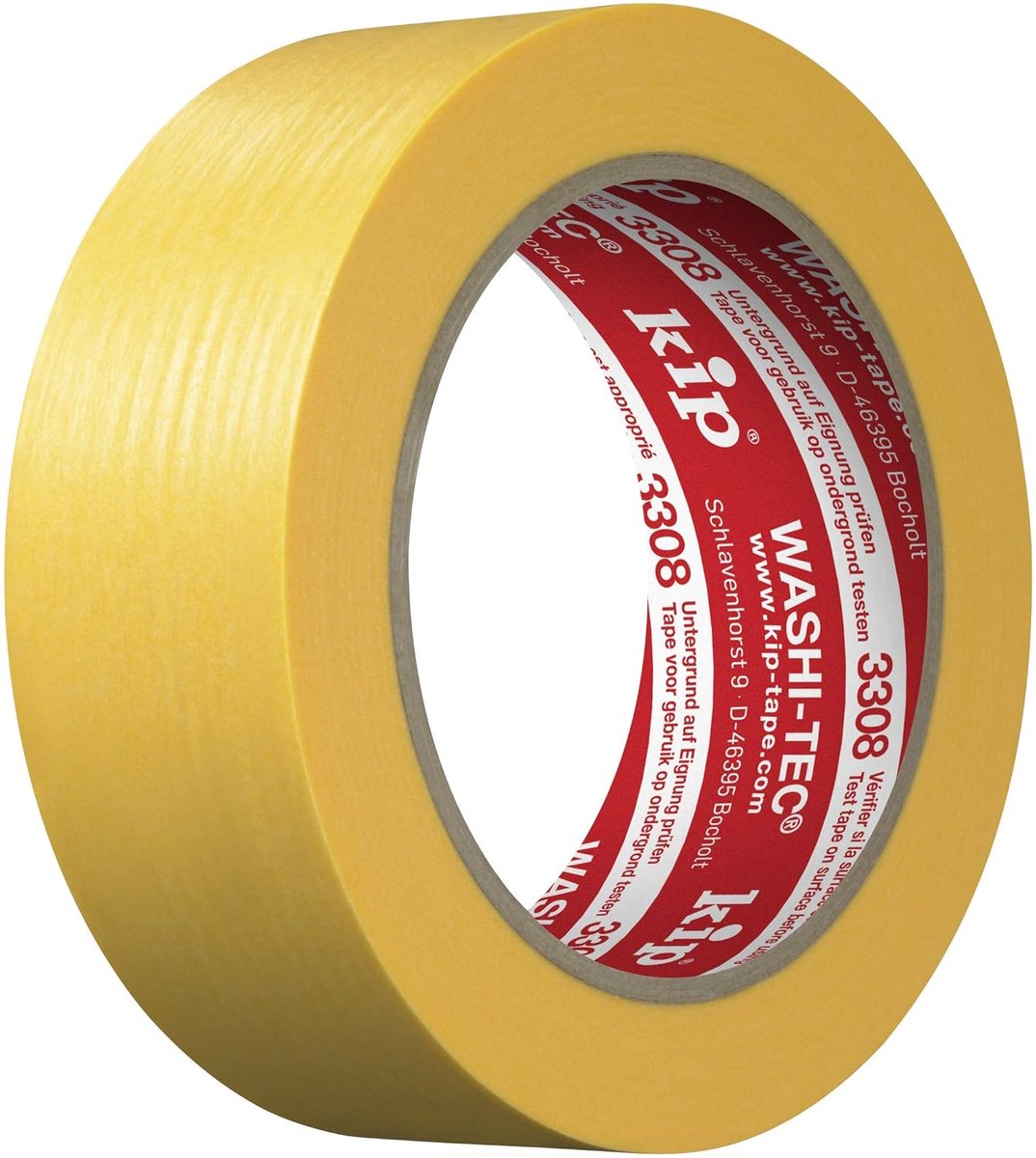 SnelShoppen - Premium Washi Tape Geel 36mm - Kleurafplaktape voor Scherpe Randen - UV Bestendig - Voor Binnen en Buiten - 50m