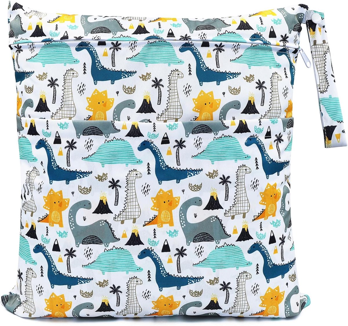 SnelShoppen - Grote Waterdichte Luiertas WetBag voor Luiers, Organizer, Duurzaam Dubbellaags Polyester, 45x40 cm, Elegant Design voor Kinderen en Baby