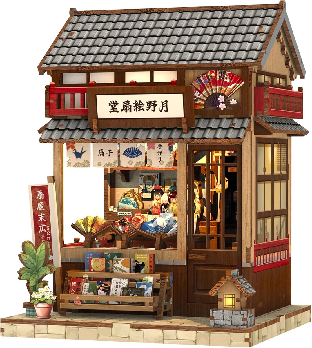 SnelShoppen - Cunfun Book Nook DIY Miniatuur Poppenhuis Kit voor Volwassenen - 3D Puzzel Craft Boekenplank Decoratie Diorama Model Kit voor Vrouwen en