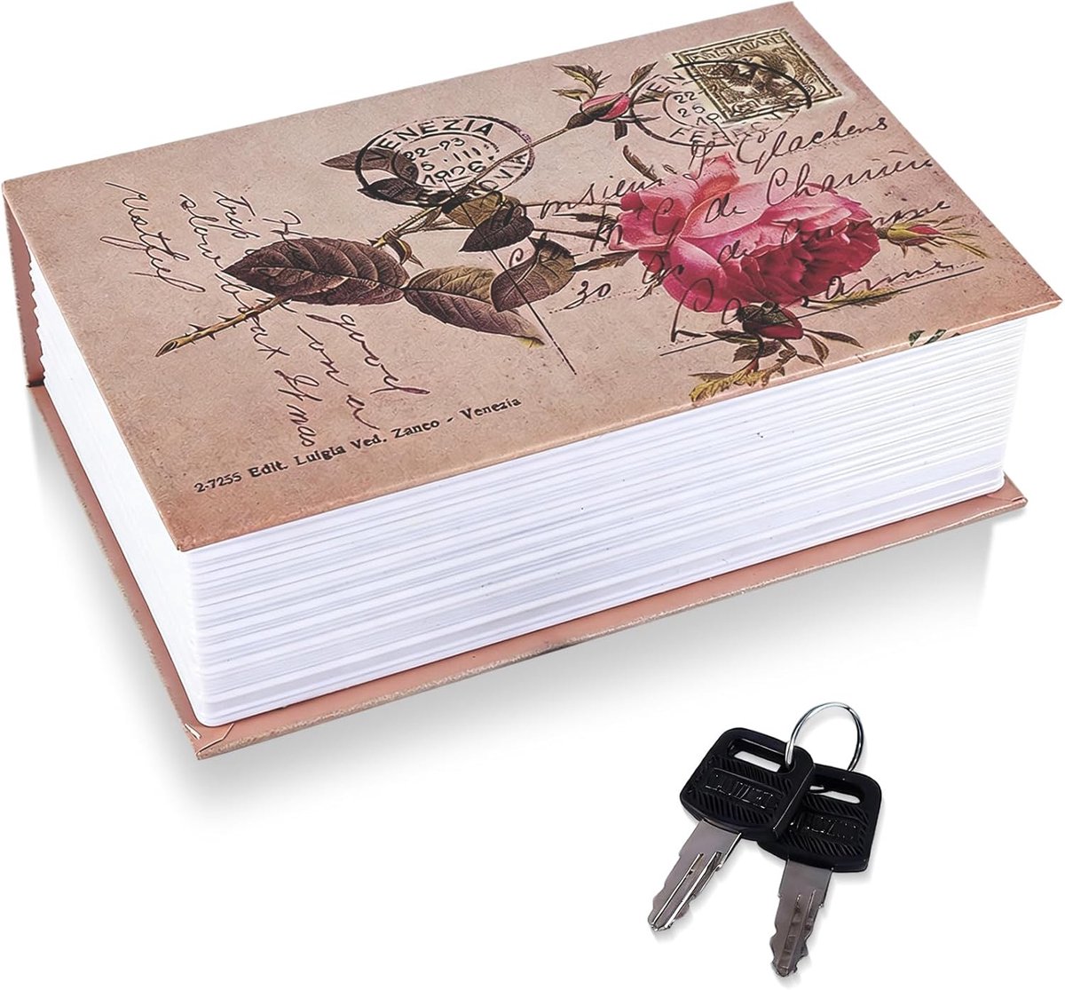SnelShoppen - Boek Kluis Met Sleutelslot, Kleine Verborgen Boek Veiligheid, Draagbare Metalen Kluis, Geheim Boek Veiligheid, Woordenboek Veiligheidsbo