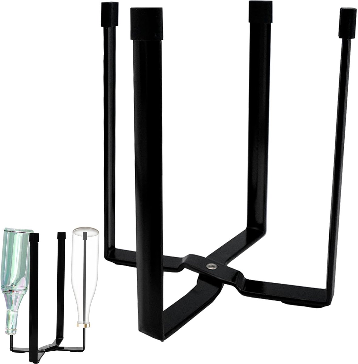 SnelShoppen - Vouwbare Flessen Drainer (15.2 x 13.5 cm) - Stabiele Flesstandaard voor Druppelen, Opvouwbare Flesdrogen voor Keuken en Babyflessen, Duu
