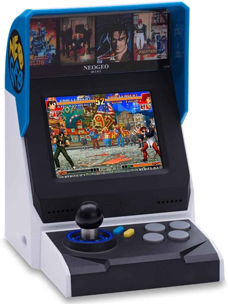 SnelShoppen - Mini Arcade Spelcomputer met 40 Retro Games, 3.5'' LCD Scherm, HDMI Output, 2 Gamepad Poorten, Perfect voor Feestjes en Kinderen
