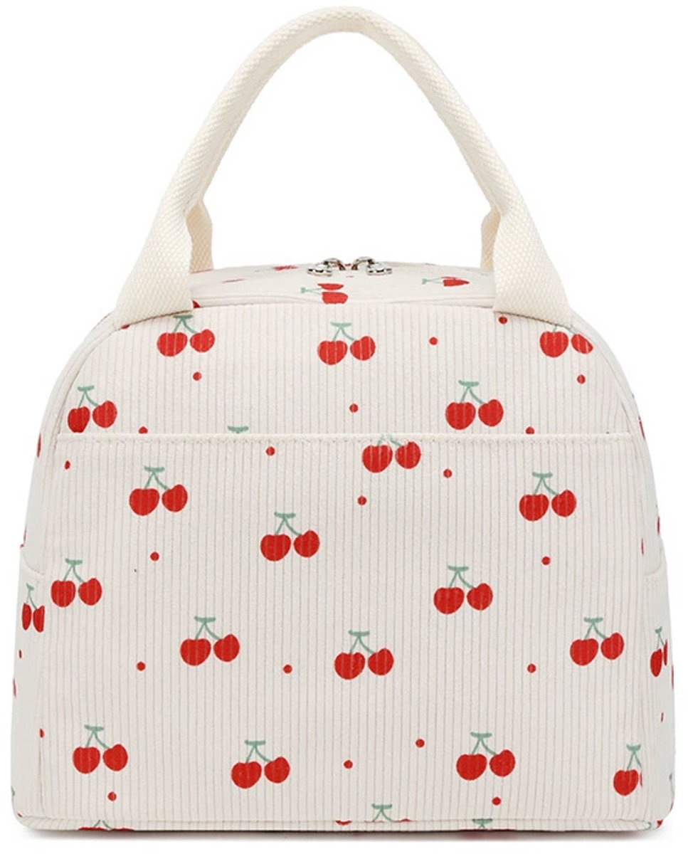 Kersenrode Dames Lunchbox – Compact Passend In Handtas – Thermisch Geïsoleerd – Voor Werk En School
