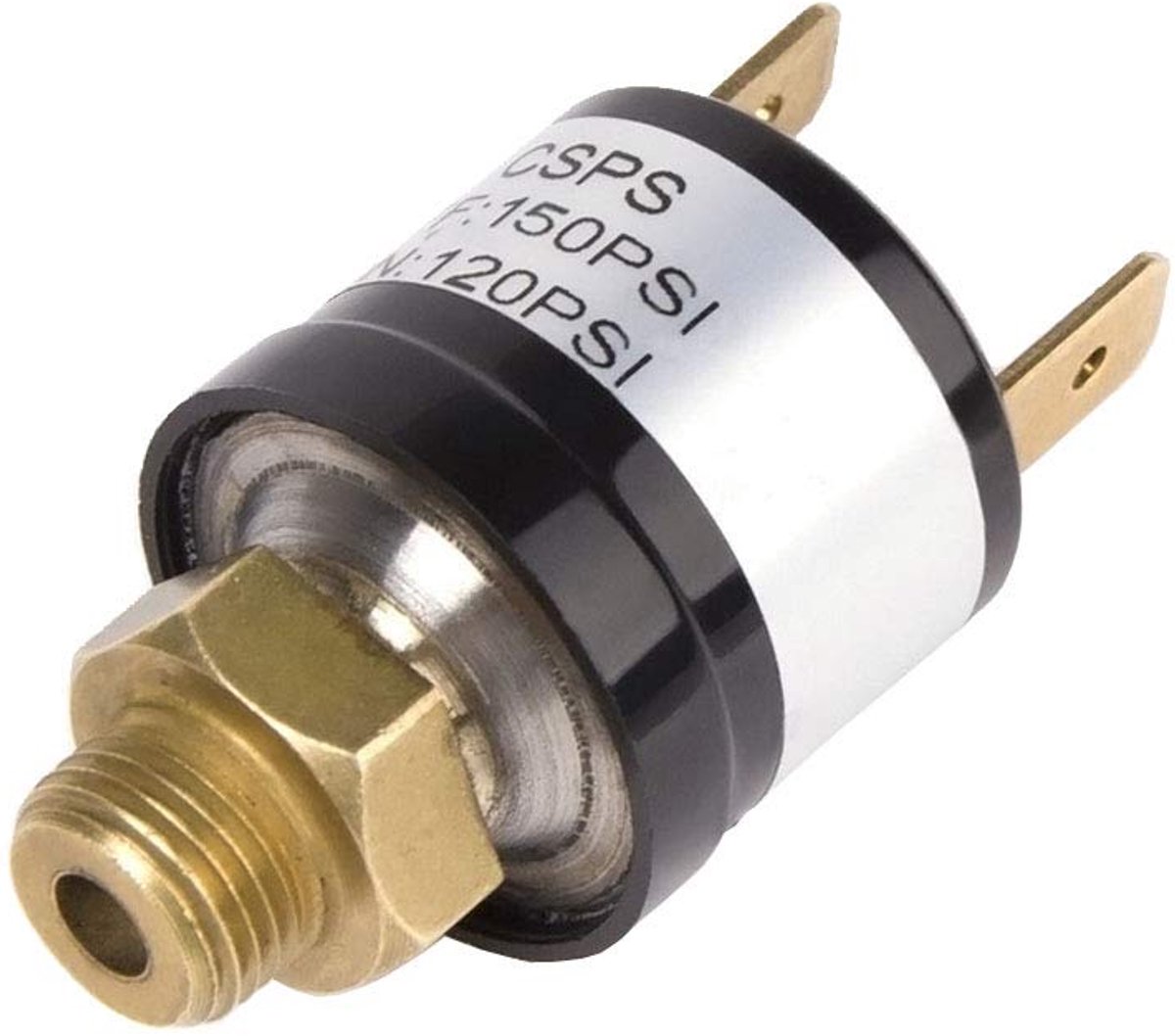 SnelShoppen - 12V Heavy Duty 120-150 PSI Drukschakelaar Ventiel Luchtcompressor Hoorn Pomp Auto Trein Regulator