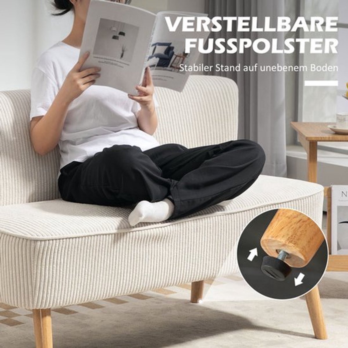 2-zits bank – tweezits sofa – loveseat – zitbank – kleine bank – zonder armleuningen – crè