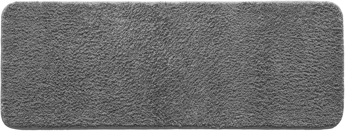 SnelShoppen - Antislip Badmat 45x120 cm Grijs - Absorberende Douchematt voor Badkamer, Keuken en Entree - Microfiber met TPR Onderkant - Grote Rug voo