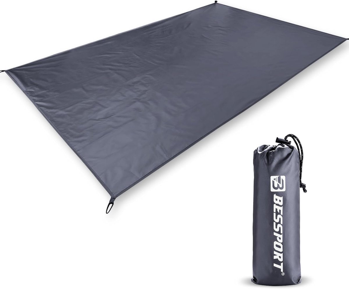 SnelShoppen - Waterproof Camping Tent Tarp 210D - 240x140 cm Tent Mat voor 2 Personen - Oxford Katoen, Ideaal voor Hiking, Kamperen, Picknick en Reize