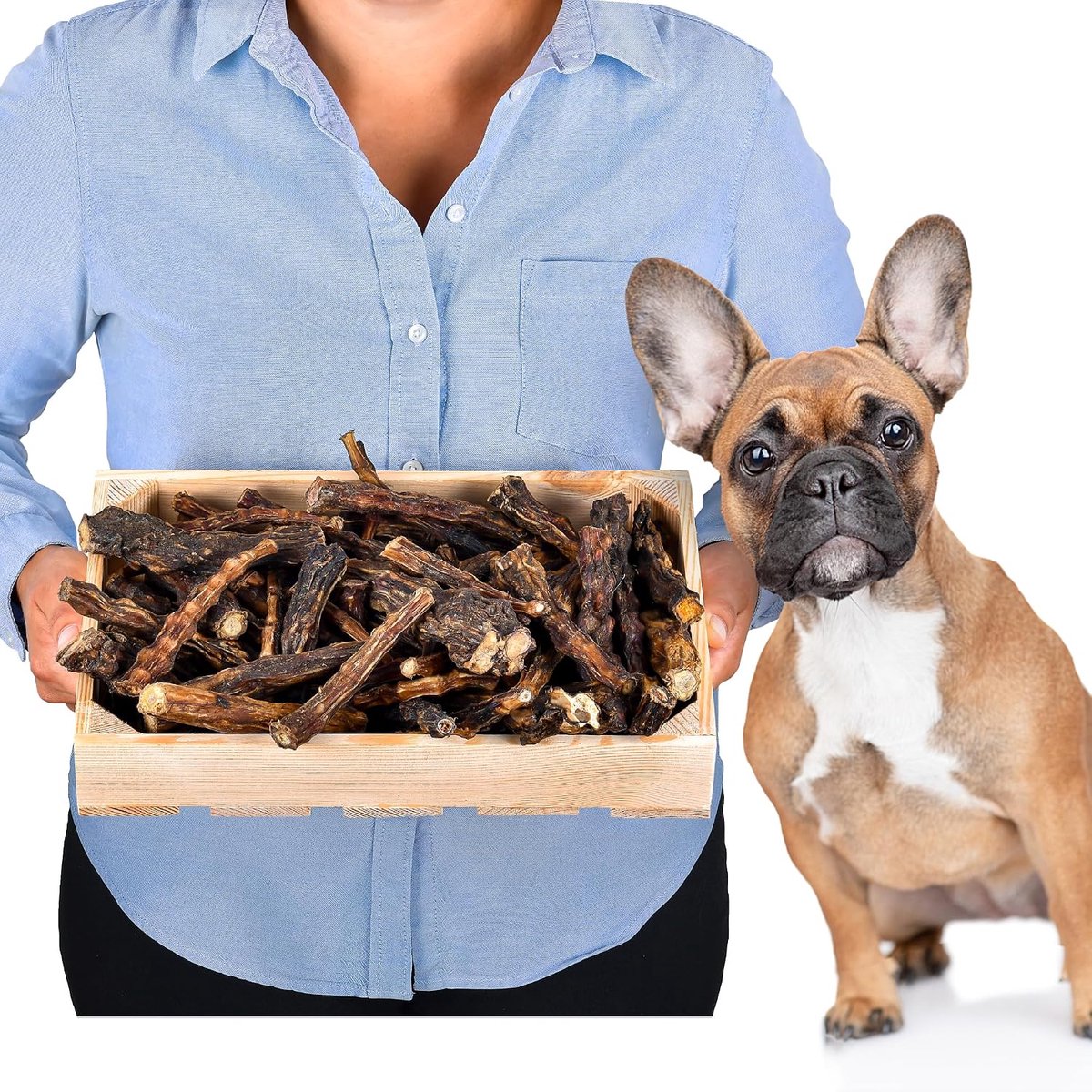 SnelShoppen - High-quality beef tail 1 kg | 100% puur rundvlees | natuurlijke hondensnacks | Eiwitrijk en zonder toevoegingen | Natuurlijke tandverzor