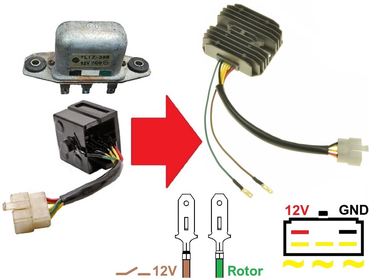 Carmo CARR241 - Honda - MOSFET spanningsregelaar gelijkrichter rotor