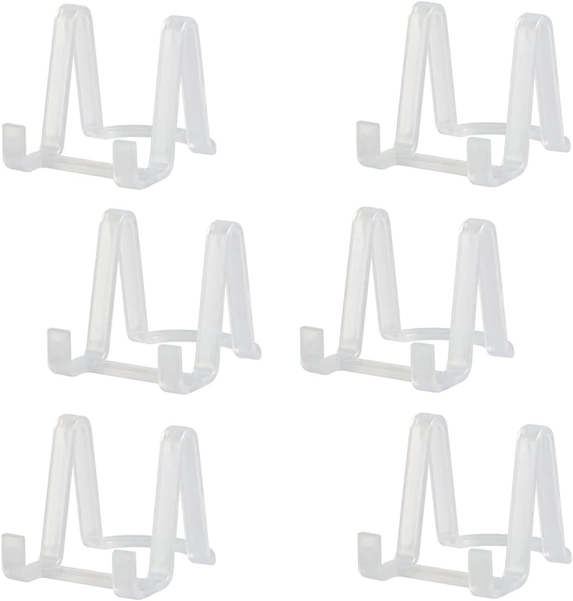 SnelShoppen - Plate Stands for Display - Plastic Easel Stand met Plate Holder en Foto-Lijst voor Foto's, Decoratieve Borden, Schalen en Tafeldecoratie
