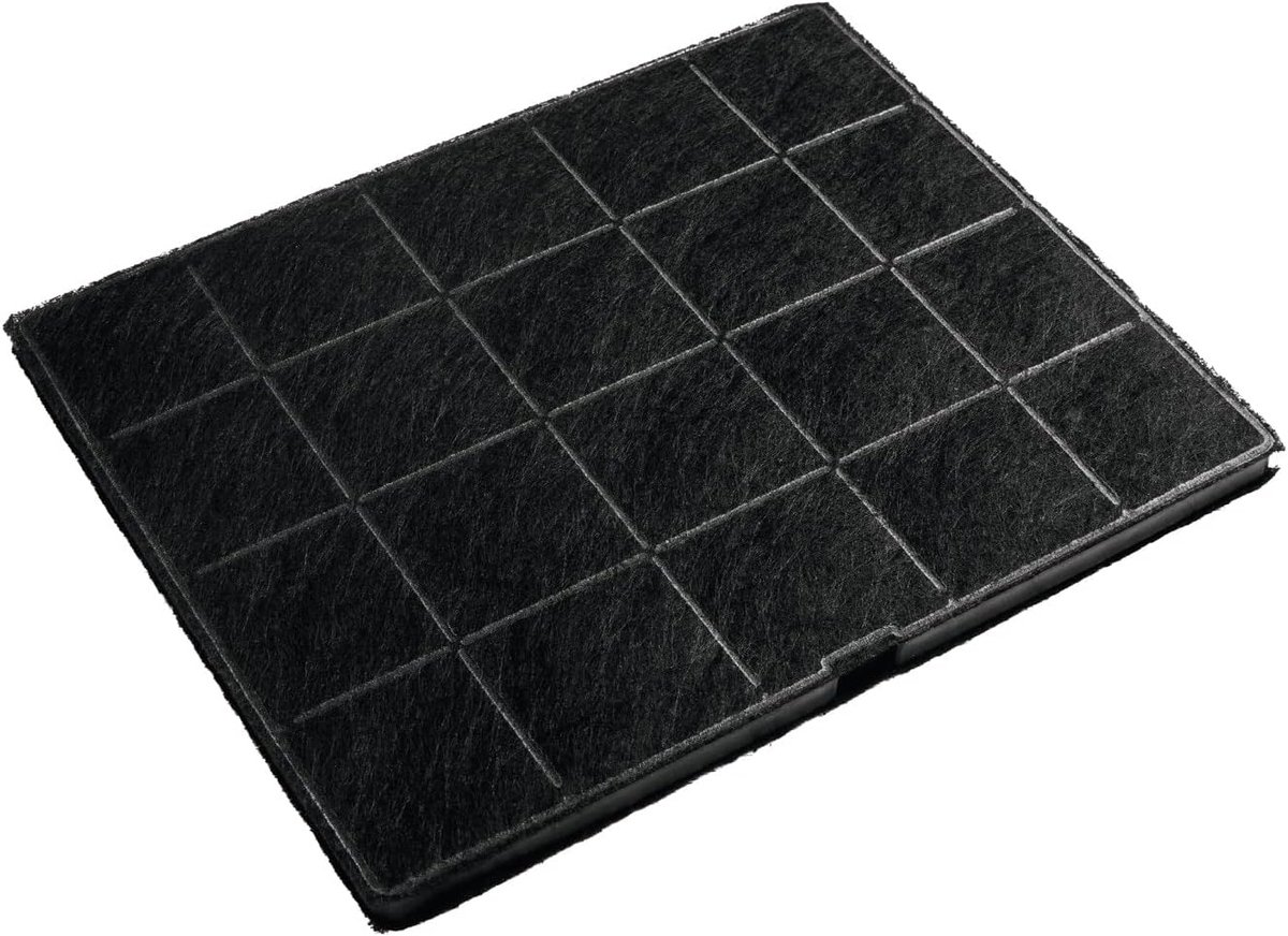 SnelShoppen - Activated Carbon Filter - Geschikt voor Keukenafzuigkappen, Kookafzuigkappen, 240mm x 193mm x 10mm, Verbetert Luchtcirculatie en Absorbe