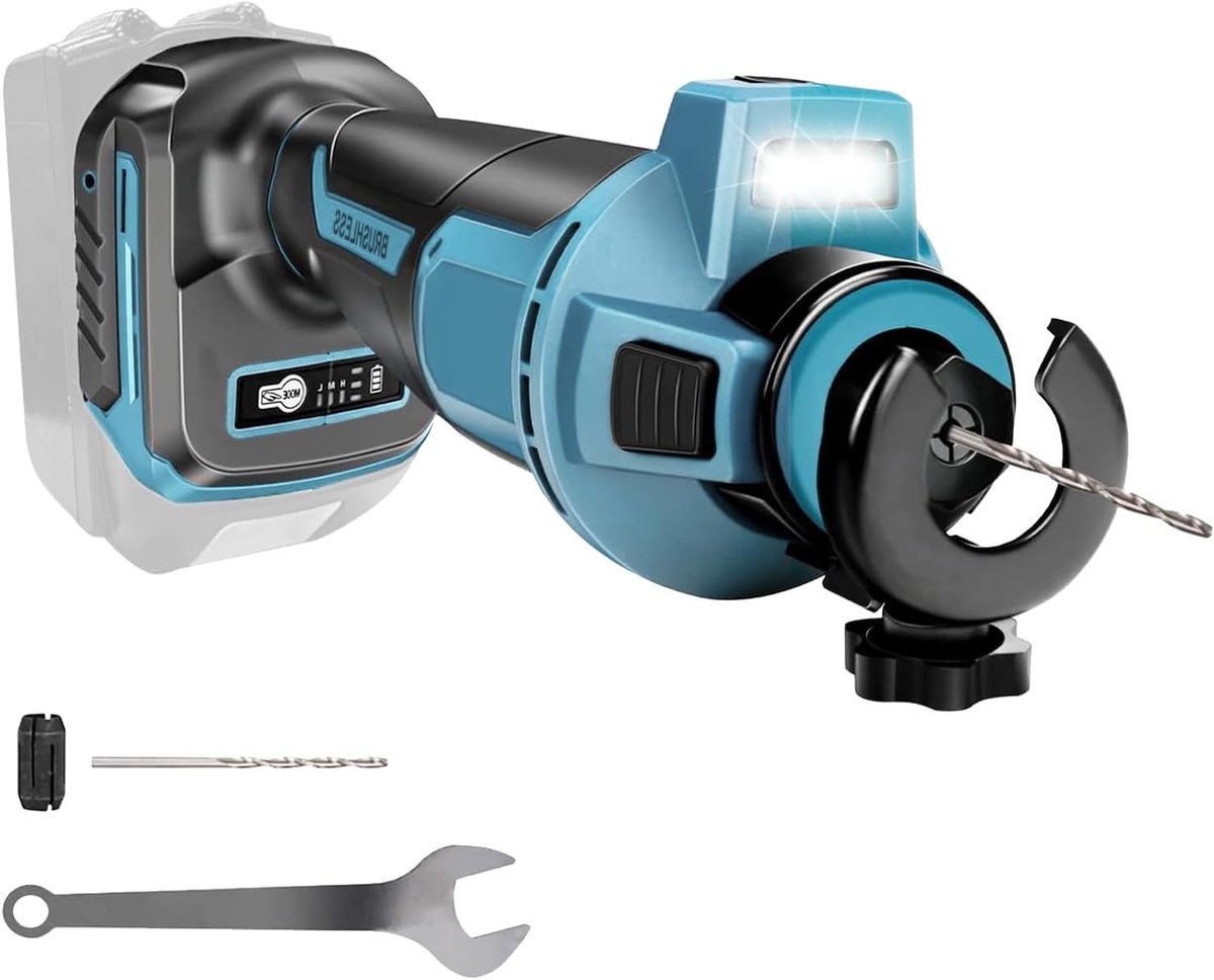 Krachtige Draadloze Frees voor Hout en Gipsplaten met 30.000 RPM en 18V Accu, Ideaal voor Precisiewerk en Renovatie