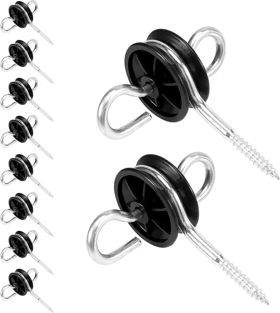 10 stuks elektrische hek isolatoren voor houten palen, perfect voor dierenbescherming en tuinbeveiliging