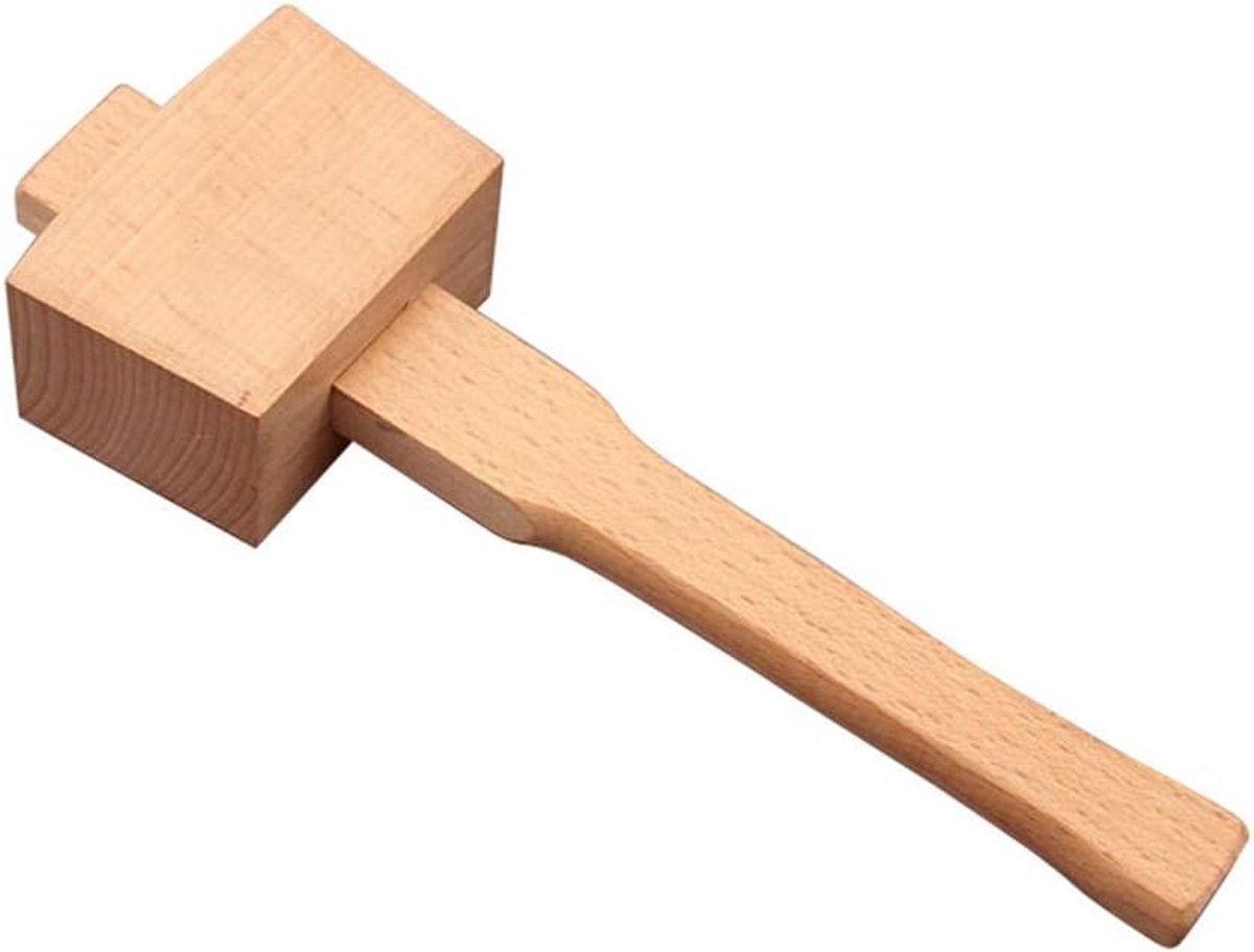 SnelShoppen - Professionele Hamer Beukenhout 245mm - Duurzame Hamer voor Houtbewerking - DIY Gereedschap voor Klussen en Timmerwerk