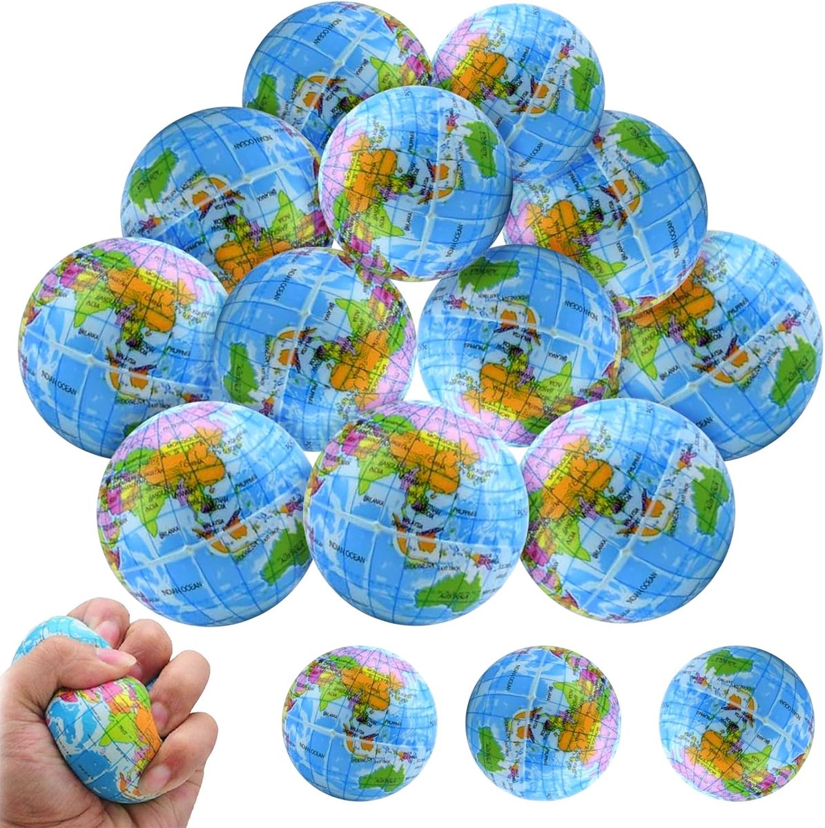 SnelShoppen - Foam Balls Set van 12 Stuks - Mini Sport Ballen voor Kinderen - Veilig, Duurzaam, Stress Ballen voor Feest en Spel - Ideaal voor Binnen