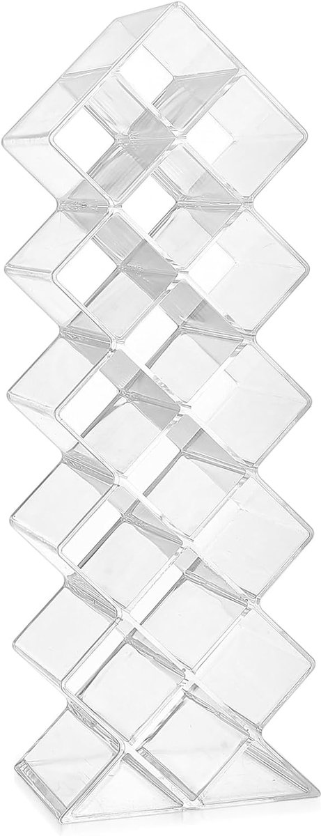 Thijox - Lippenstift Organizer, Acryl Houder voor 16 Lippenstiften, Transparante Verticale Make-up Organizer voor Badkamer en Make-up Tafel, Duurzaam