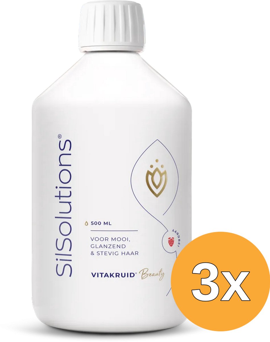 3x Vitakruid Silsolutions 500 - Aardbei (500 ml)