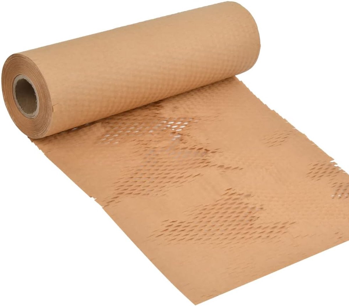 SnelShoppen - Honeycomb Papier 30cm x 30m - Bruin Verpakkingsmateriaal voor Verhuizen en Verzenden - Eco Kraft Rol voor Breekbare Items