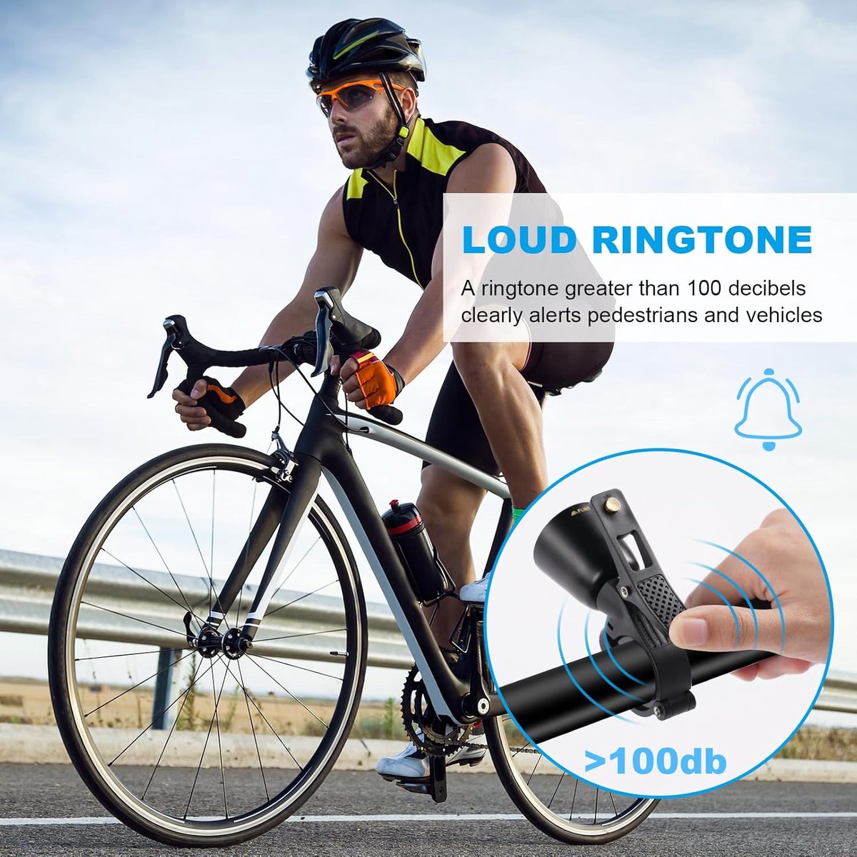 SnelShoppen - Flintronic Fietsbellen Retro - Waterdichte Koperen Fietsbel - Luide en Duidelijke Geluid voor Racefietsen, Mountainbikes, Kinderen en Vo — cadeau in Sport & Outdoor - foto 3