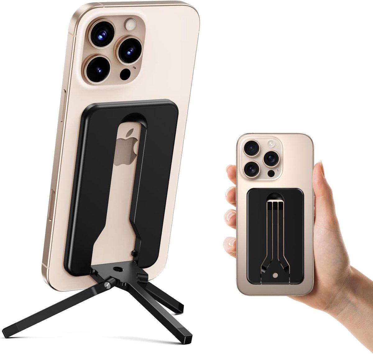 SnelShoppen - Lichtgewicht Aluminium Mini iPhone Tripod, Compact Magsafe Statief voor iPhone 16/15/14/13/12, Ideaal voor Reizen en Dagelijks Gebruik